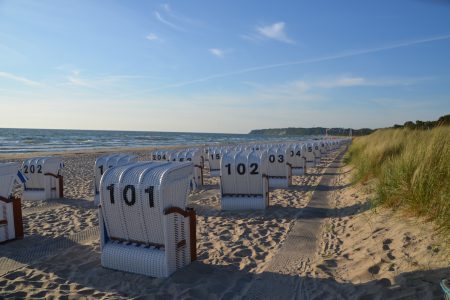 Eigener Strandkorb am Strand